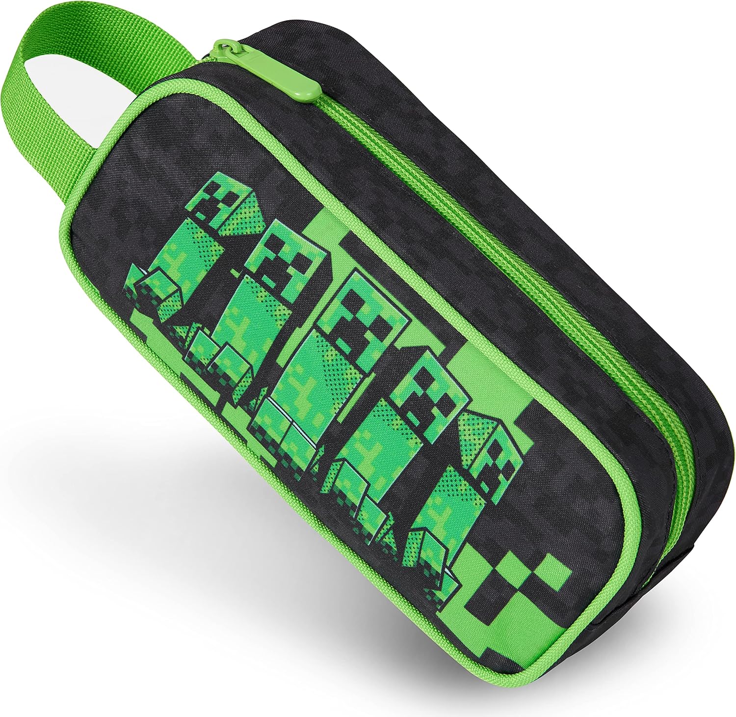 Minecraft Pencil Case for Kids, Gamer School Supplies Organizer with Zipper, Back to School Large Capacity Pencil Holder, Minecraft Gifts for Boys