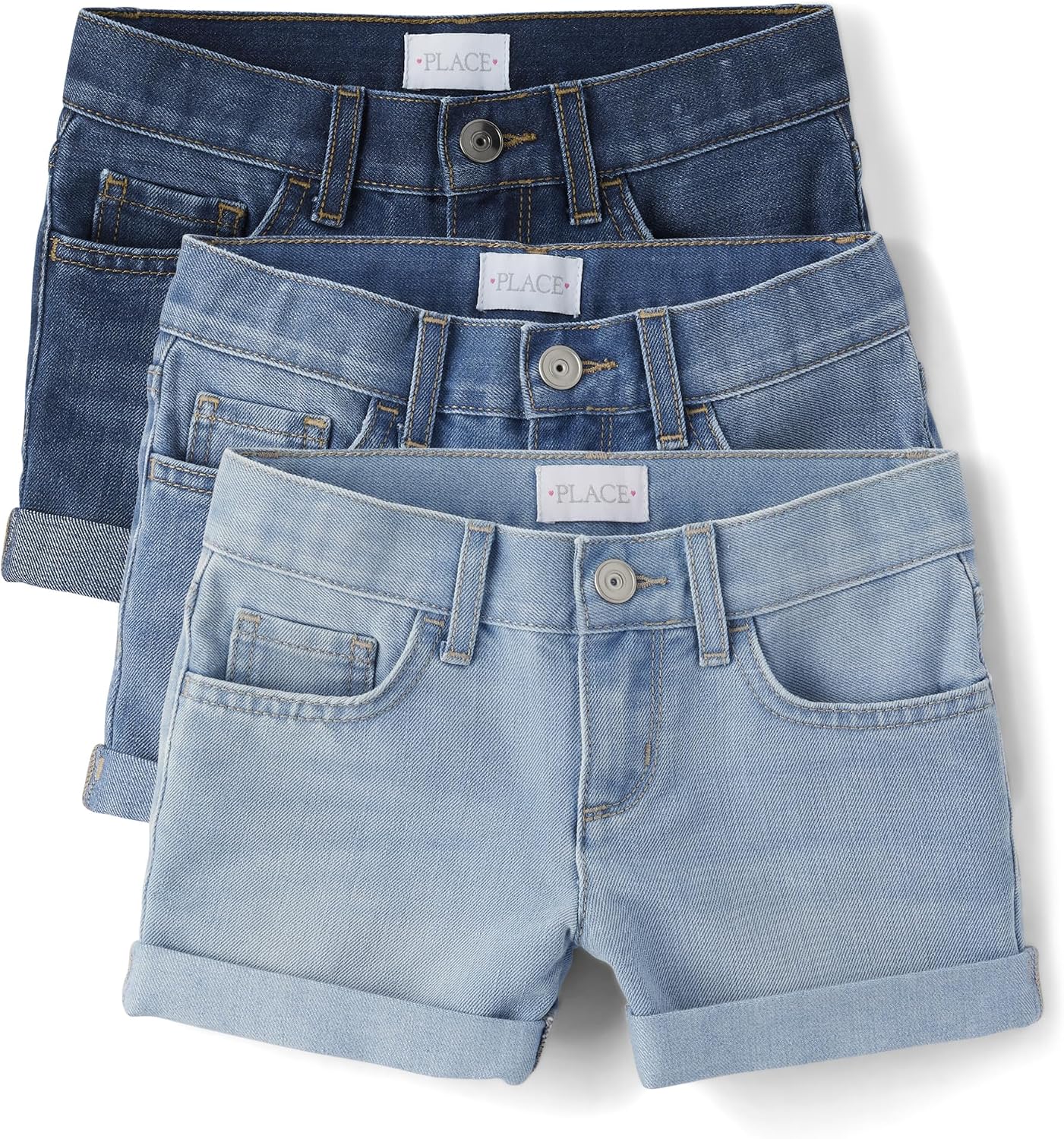 The Children’s Place Girls’ Denim Bermuda Shorts