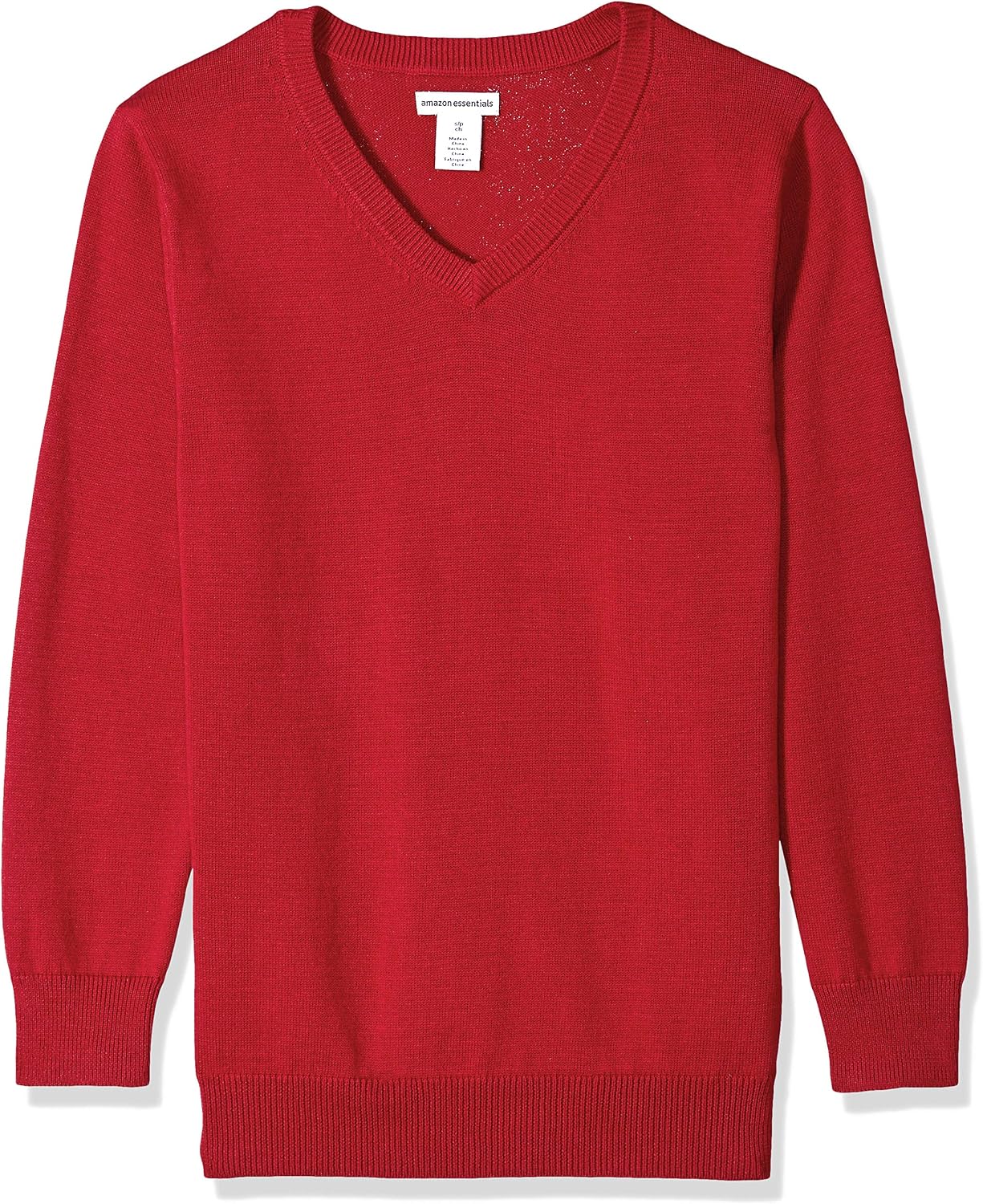 Amazon Essentials Unisex Kids and Toddlers’ School Uniform Cotton V-Neck Sweater