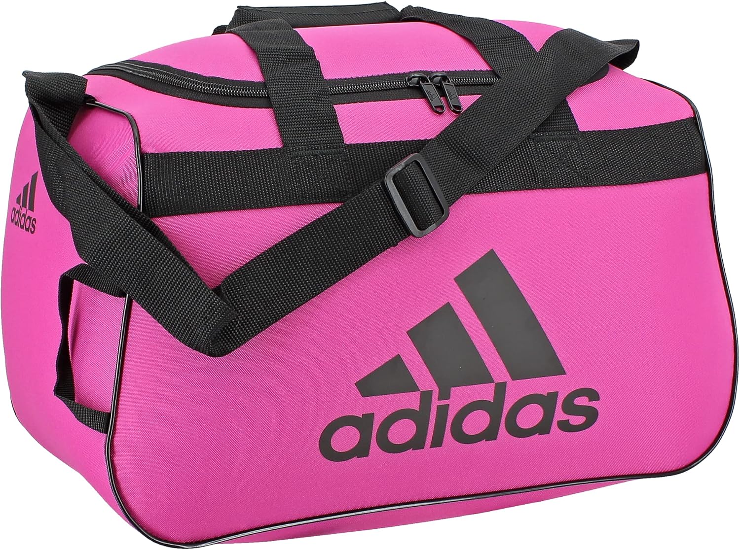 adidas Power Gym Bag – Lightweight Small Duffel, Intense Pink/Black/Diablo, OSFA