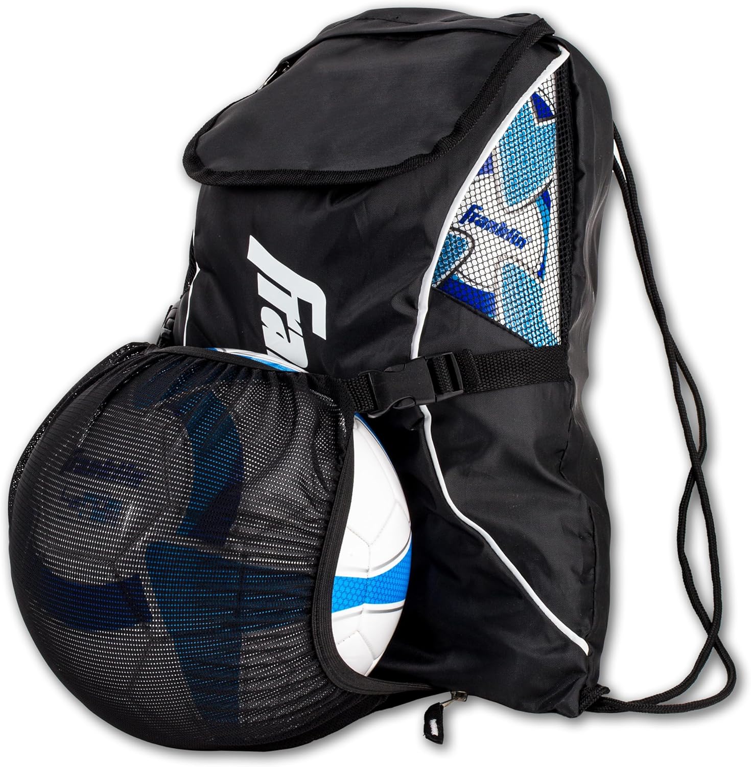 Franklin Sports Soccer Backpacks – Deluxe Boys & Girls Equipment Bags with Ball Holder – Youth & Adult Sizes