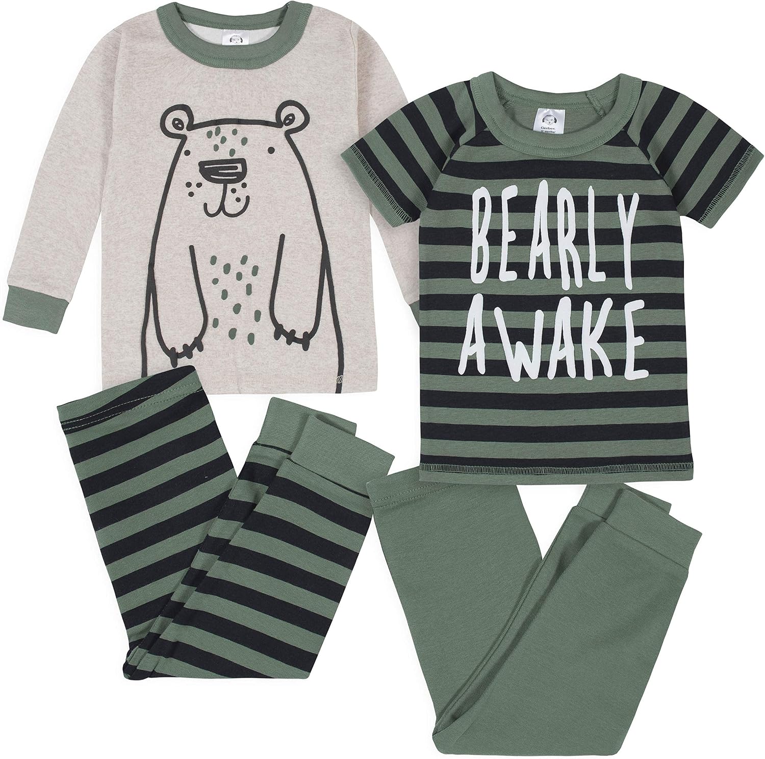 Gerber baby-boys 4-piece Pajama Set