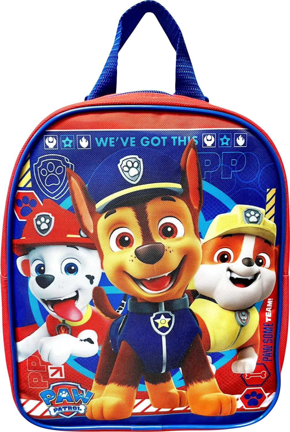 Ruz Nickelodeon Kids Licensed 10″ Mini Backpack (Paw patrol Boys-Red)