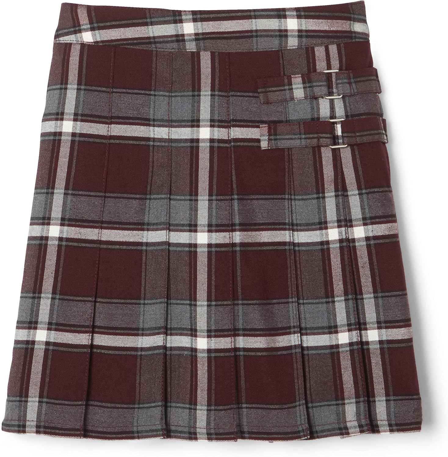 French Toast Girls’ Plaid Adjustable Waist Pleated-Front Two-tab Scooter