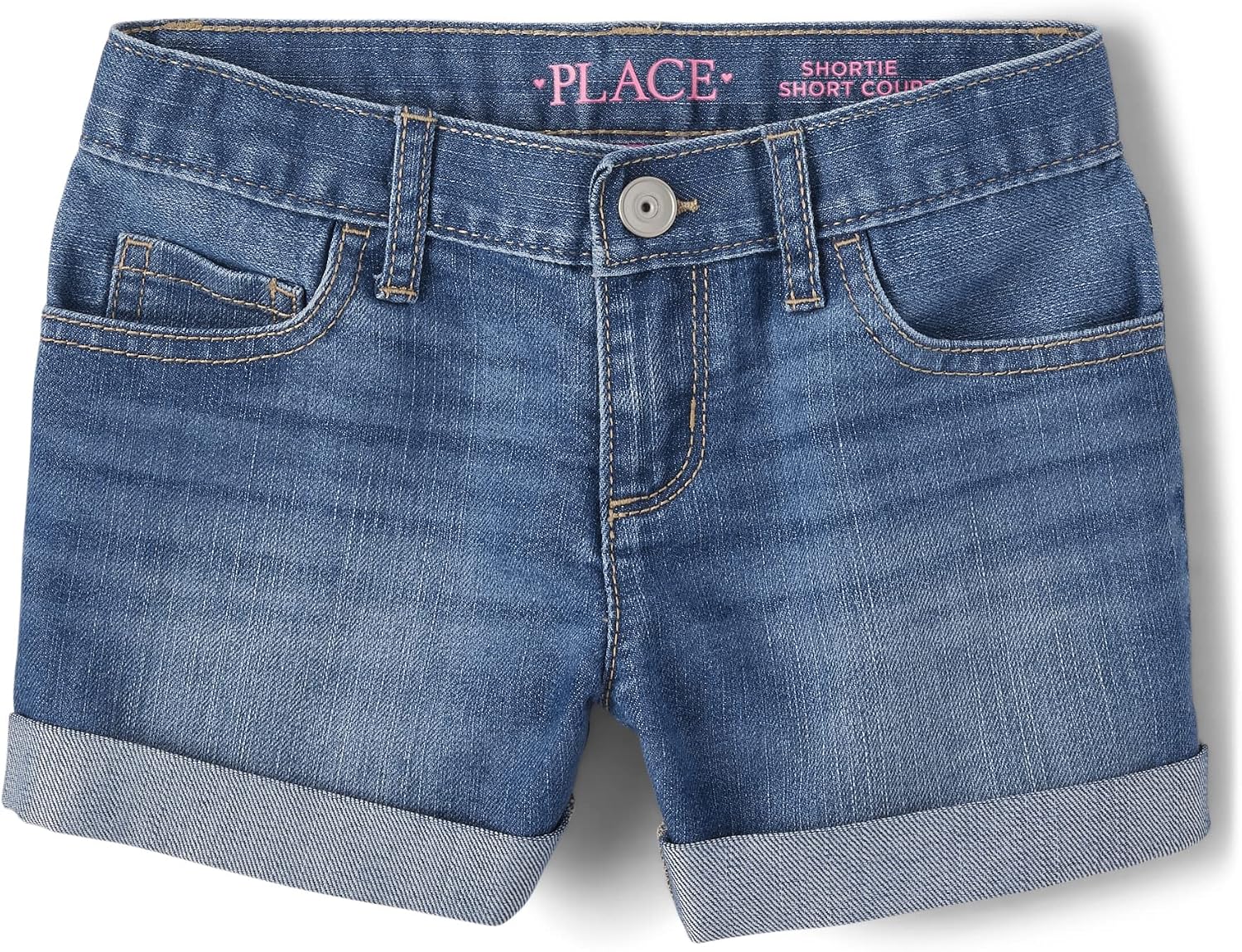 The Children’s Place Girls Denim Shortie Shorts