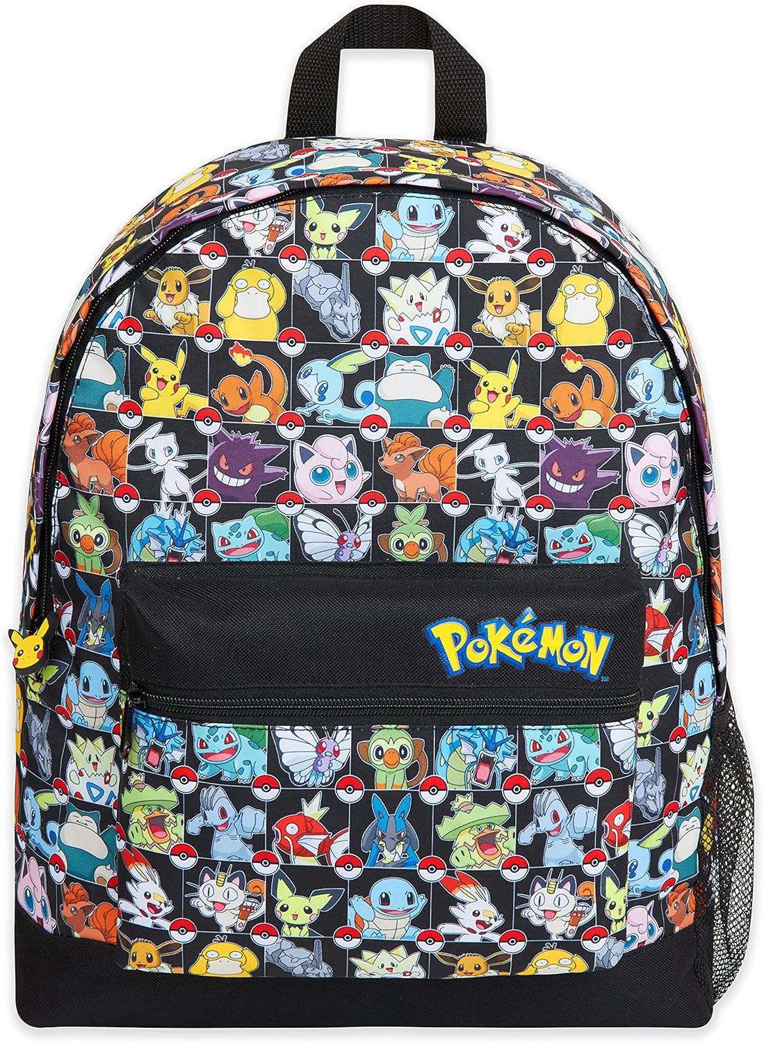 Pokemon Backpack for Kids Teens Boys Girls, Pikachu Anime Backpacks, Bag for Daycare Sports Vacation Travel, School Gift (Multi AOP)