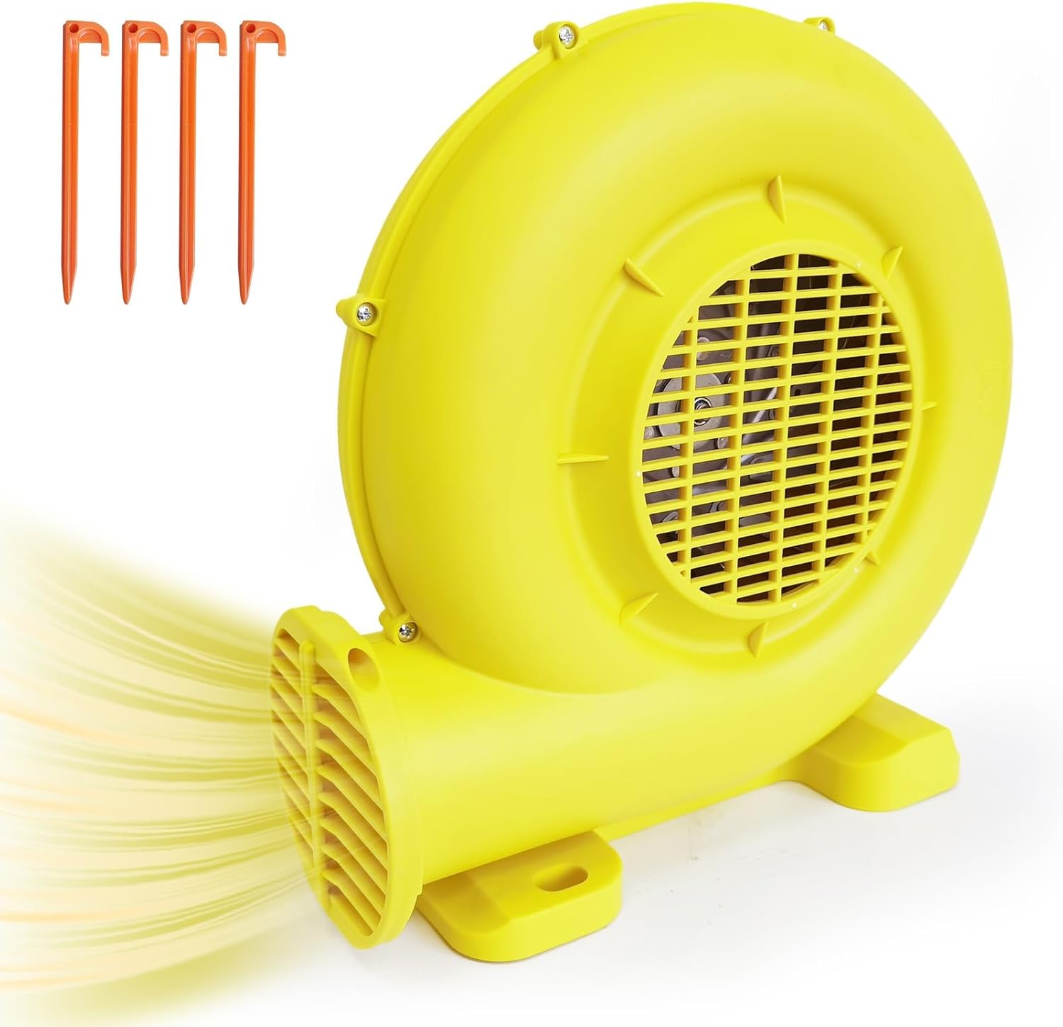 Bounce House Blower, 480W 0.64HP Powerful Inflatable Air Blower Portable Air Blower for Inflatables, Bouncy Castle, Jumper, Water Slide, Leaf Blower Corded