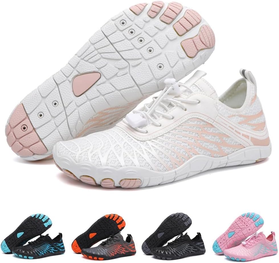 ELETON Barefoot Shoes Women Men Footwear, Wide Toe Box Hiking Zero Drop Non-Slip Quick-Dry River Boat Pool Beach Water Shoes, Lightweight Swimming Running Walking Sneakers Unisex
