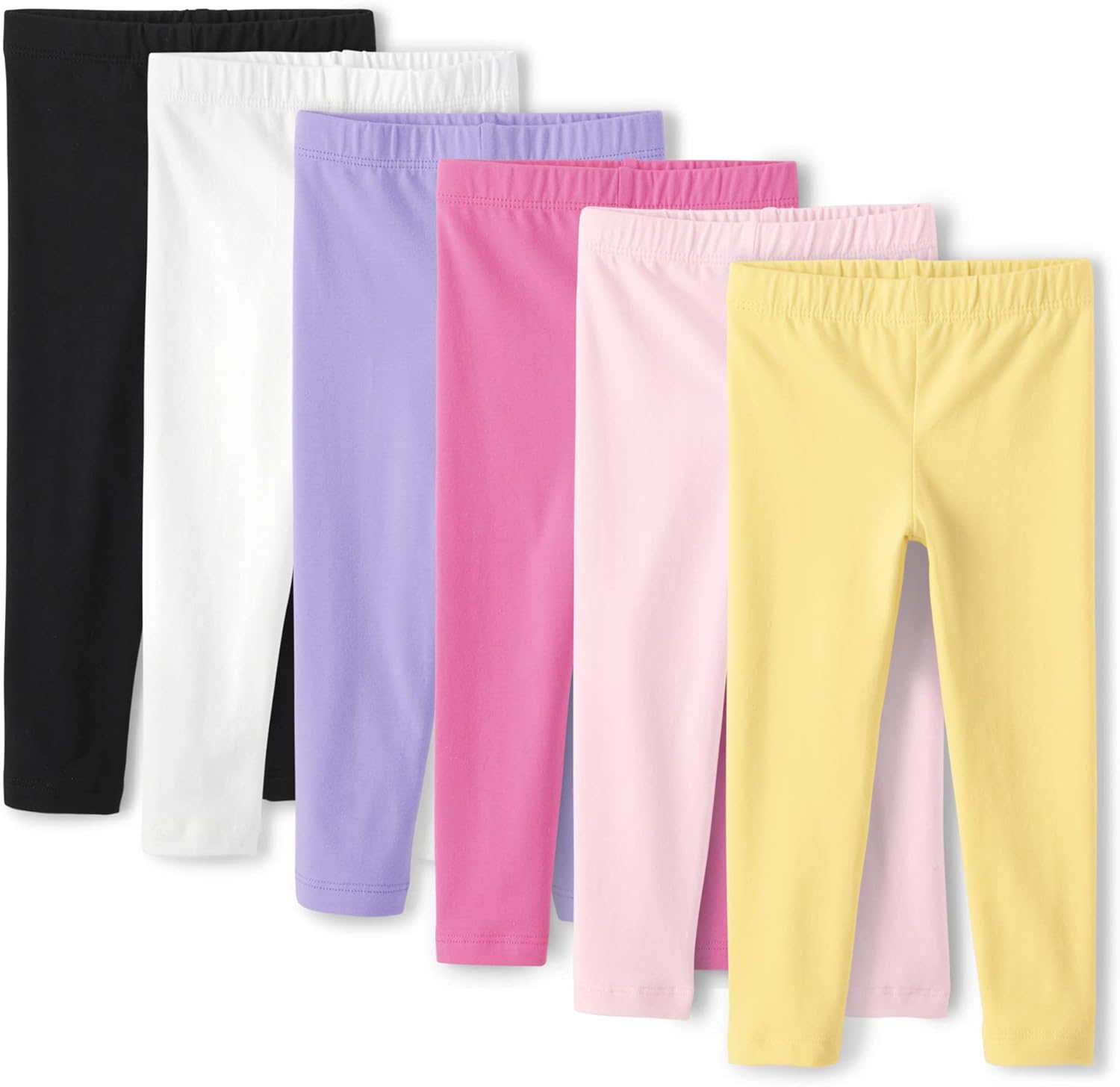 The Children’s Place Baby Girls and Toddler Assorted Solid Leggings, Multipacks