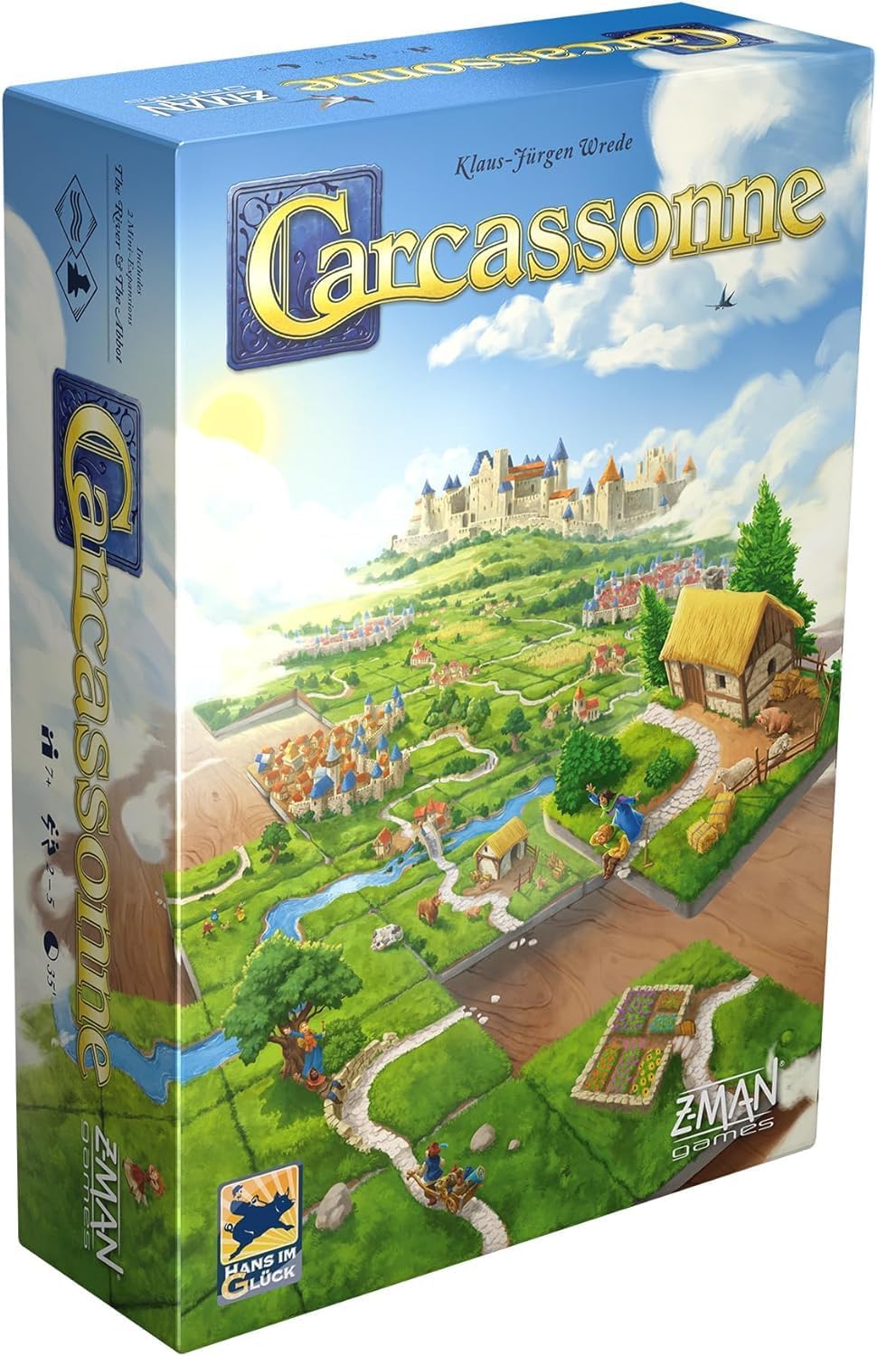 Carcassonne Board Game – Classic Tile Placement Strategy, Medieval Adventure for Adults & Families, Adult Board Games, Family Fun, Kids 8-12, 2-5 Players Ages 7+, 35 Minute Playtime