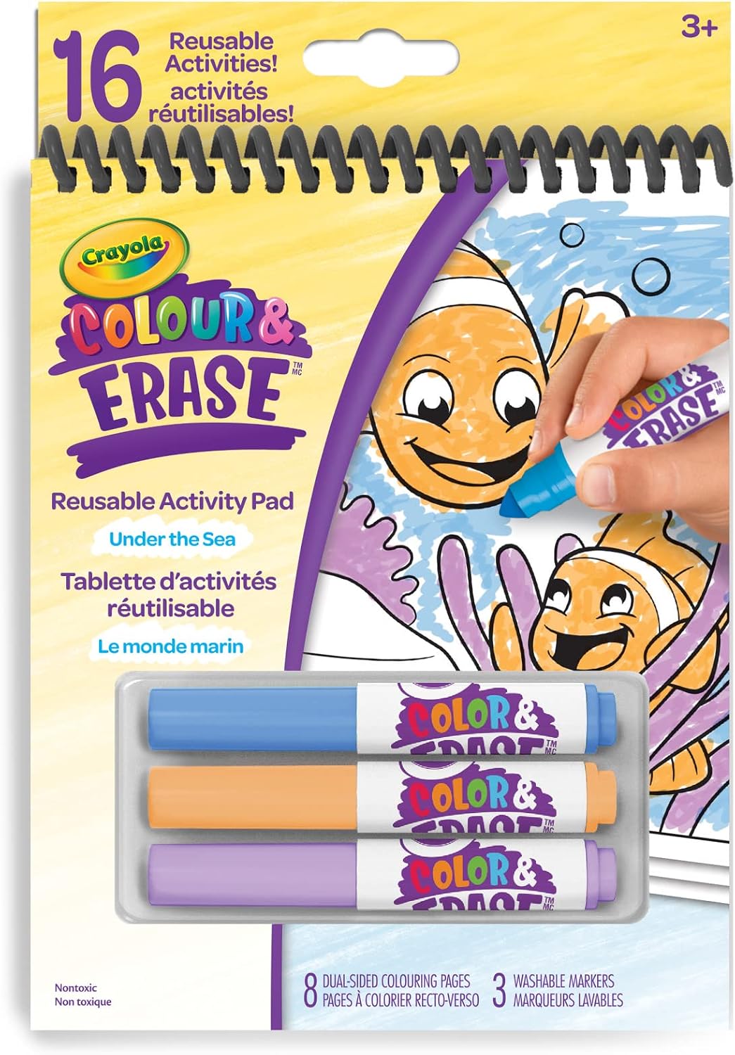 Crayola Color and Erase Reusable Activity Pad with Markers