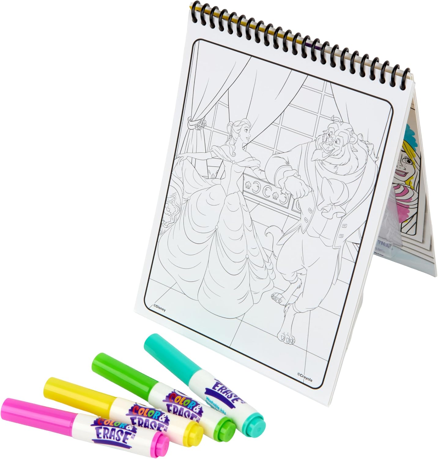 Crayola Disney Princess Sticker Activity Pad, 12 Princess Coloring Pages, 100+ Stickers, Travel Activity, Princess Toys, Toddler Gifts