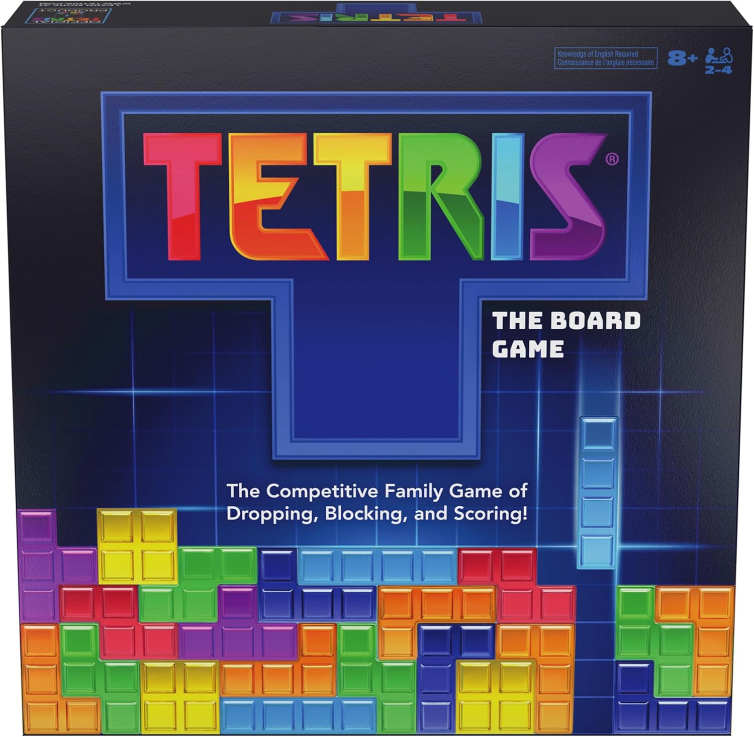 Spin Master Games, Tetris: The Board Game, Play the Classic Puzzle Game Tetris in Real Life, Multiplayer Head-to-Head Puzzle Challenge, 2-4 Players, for Ages 8 & Up