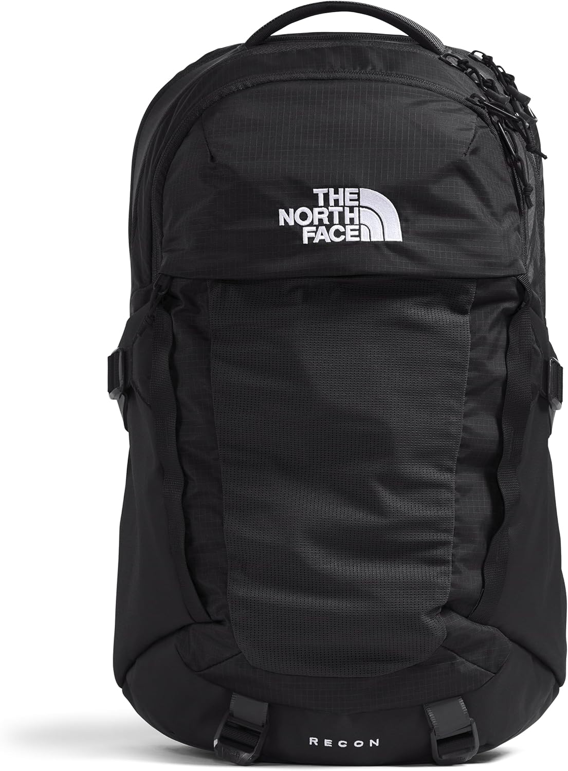 The North Face Recon Everyday Laptop Backpack – Daypack, Water Repellent, Laptop Sleeve, 2 Water Bottle Pockets, TNF Black/TNF Black-NPF, One Size