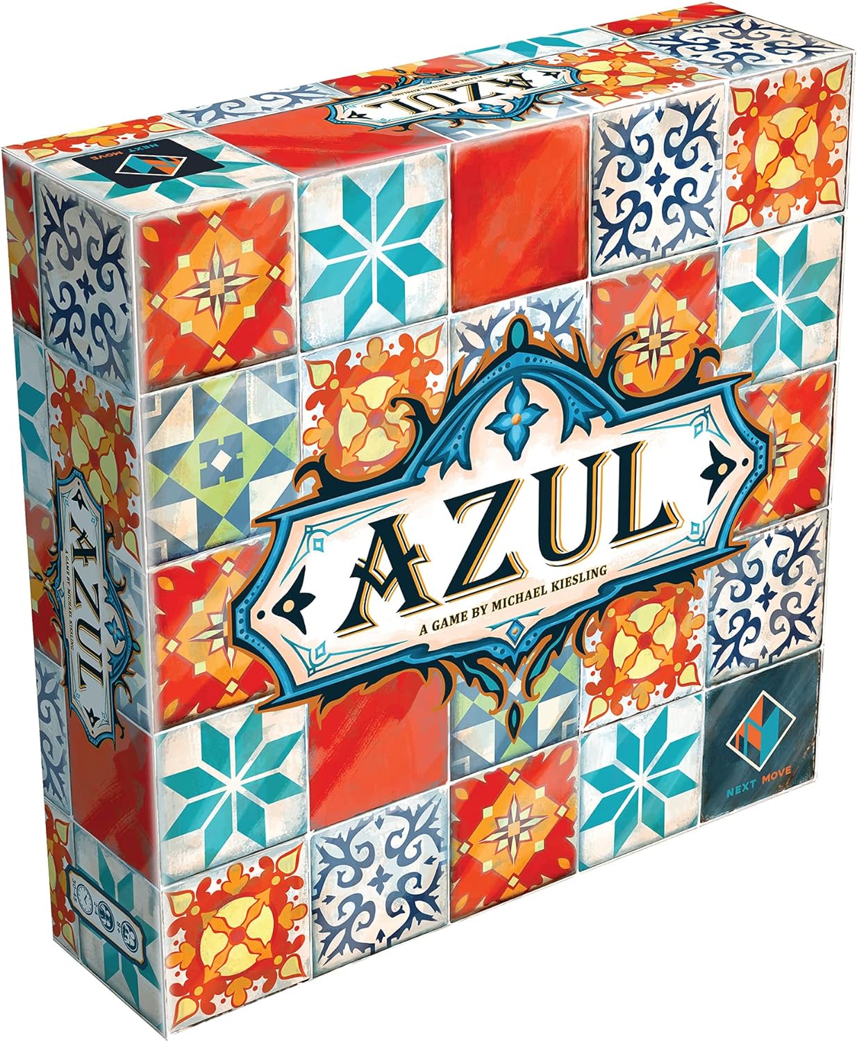 Asmodee Azul Board Game – Mosaic Pattern Placement & Beautiful Art Adult Board Games, Award-Winning Strategy for Adults & Families, Family Fun for Adults, 2-4 Players Ages 8+, 30-45 Minute Playtime