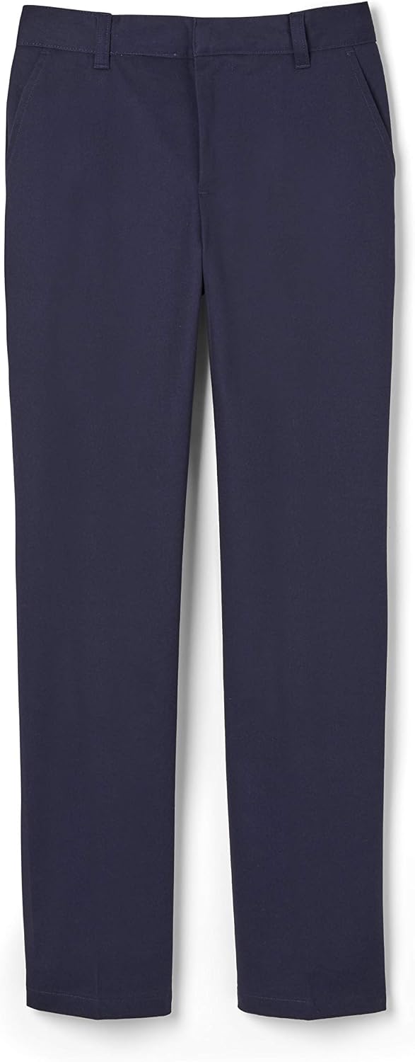 French Toast Boys’ Adjustable Waist Relaxed Fit Twill Pant | school uniform pants, no need to iron, double knees for durability, typically fit boys ages 2-14