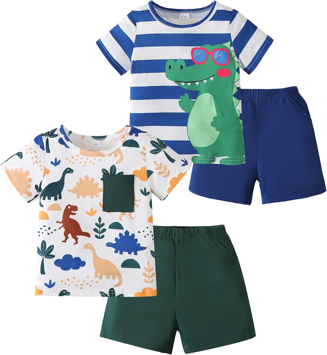 Toddler Boy Clothes Summer Outfits T-Shirt and Shorts Set