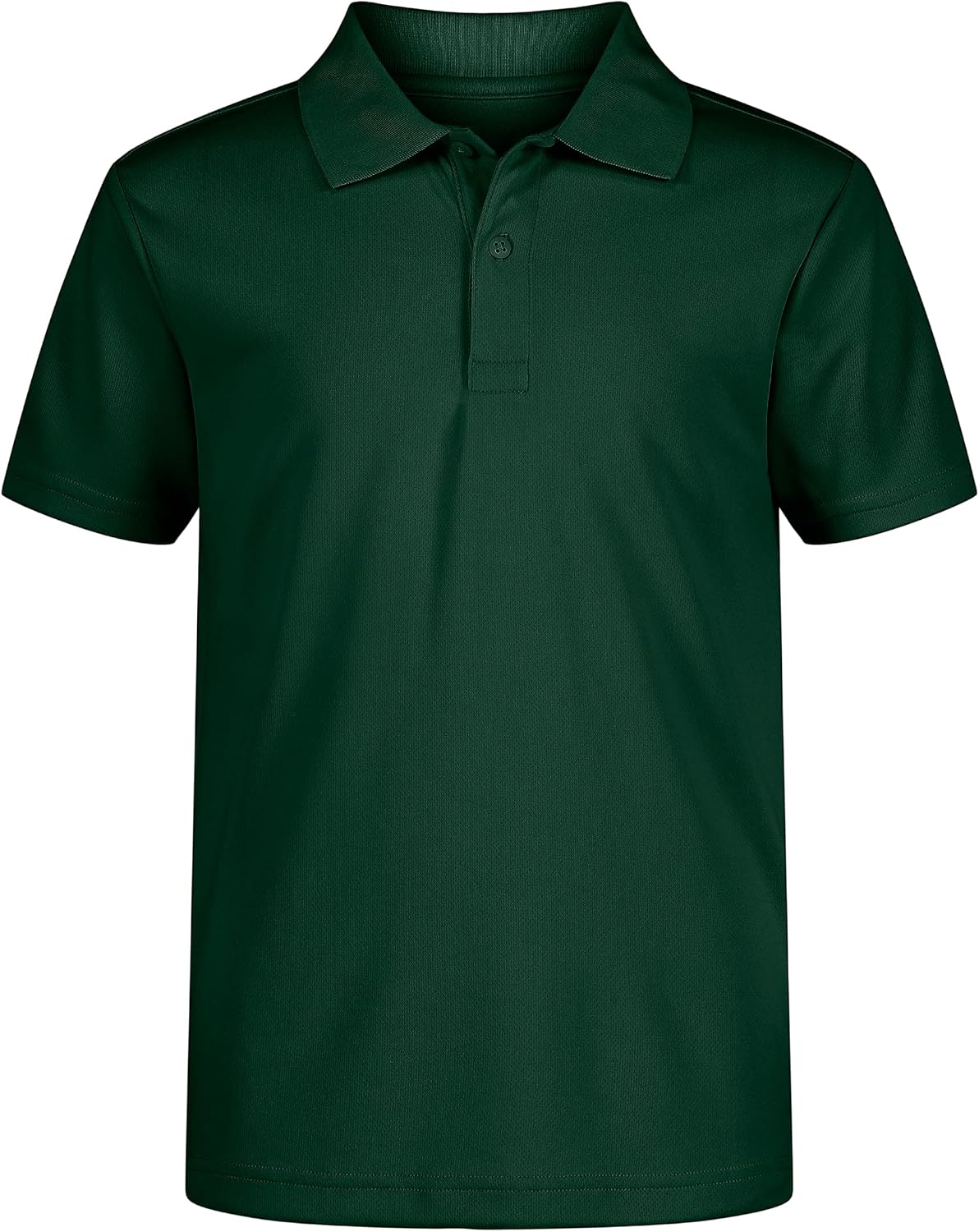 Nautica Boys’ School Uniform Short Sleeve Polo Shirt, Button Closure, Moisture Wicking Performance Material